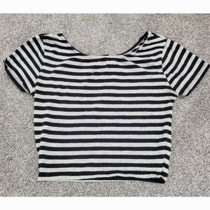 Forever 21 Striped Crop Top